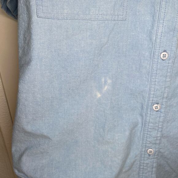 Cricket of the Creek Womens short sleeve denim button up Embroidered Stars VTG M - Picture 8 of 14